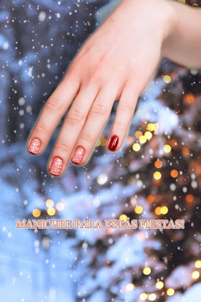 Crea un manicure virtual muy navideño con AirBrush