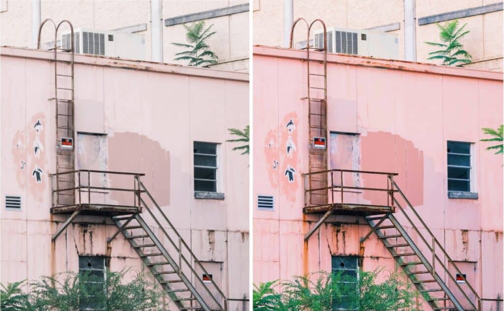 pink building