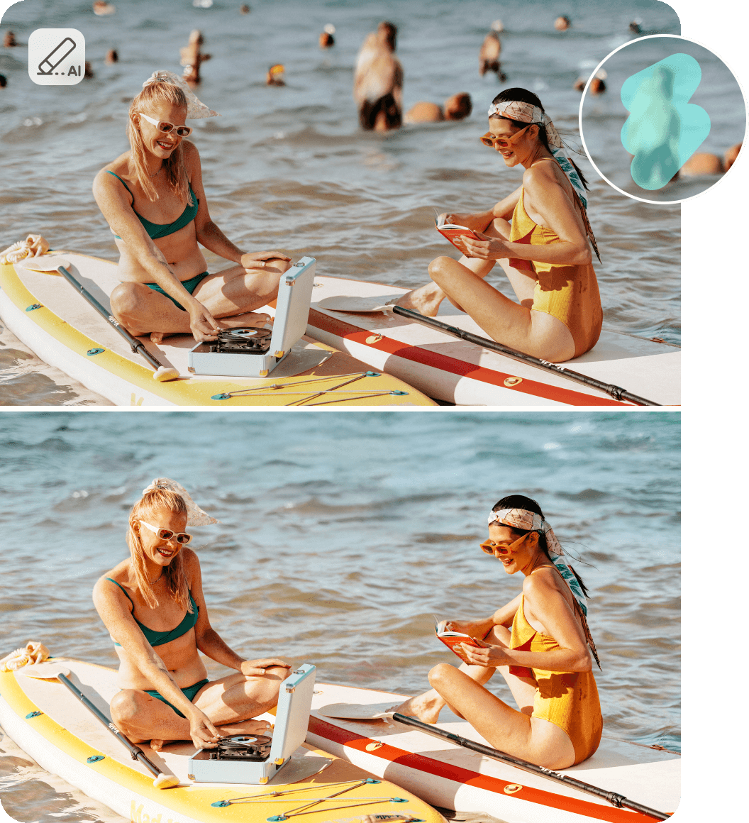 "Photo Eraser Elimina objetos de tus fotos"