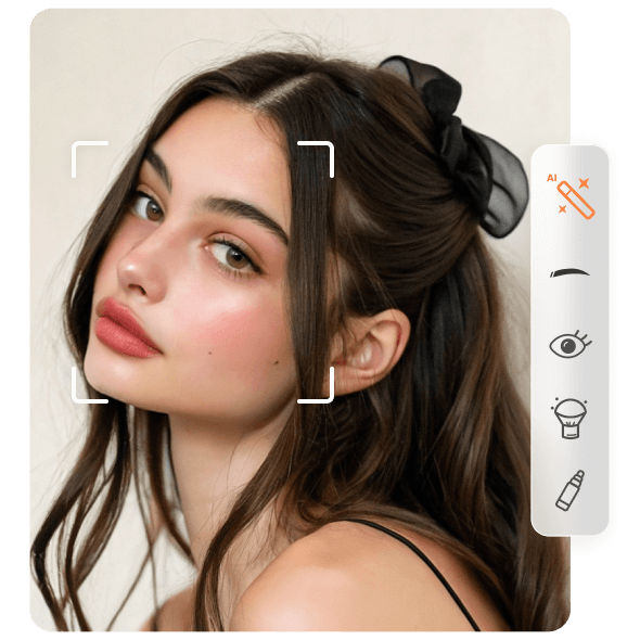 Aplica maquillaje digital con el editor de caras con IA